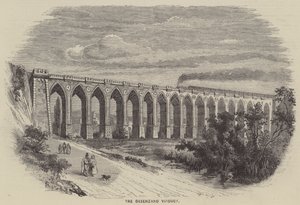 Het viaduct van Desenzano (gravure) door English School