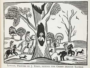 Het noodlijdende kind in het bos, of de wrede oom, illustratie uit Chap-books van de achttiende eeuw door John Ashton, uitgegeven 1882 door English School
