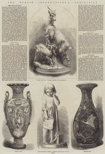 De Dublin Internationale Tentoonstelling (gravure) door English School