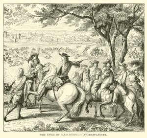 De Hertog van Marlborough bij Malplaquet door English School