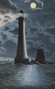De Eddystone-vuurtoren door English School