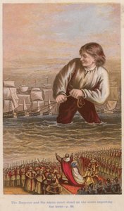 De keizer en zijn hele hof stonden aan de kust in afwachting van de uitkomst door English School