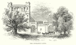 De Ingangspoorten (gravure) door English School