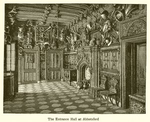 De ingangshal in Abbotsford