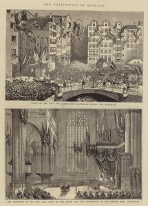 De Festiviteiten in Nederland (gravure) door English School