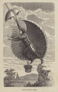 De vliegende man (gravure)