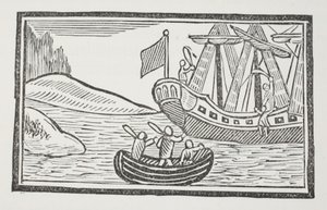 De buitenlandse reizen van Sir John Mandeville, illustratie uit Chap-books van de achttiende eeuw door John Ashton, uitgegeven 1882 door English School