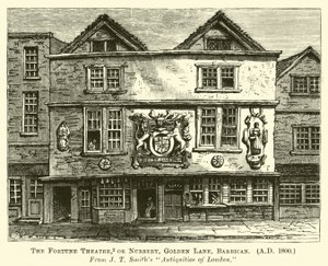 Het Fortune Theatre, of Nursery, Golden Lane, Barbican, AD 1800