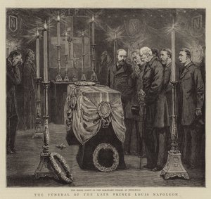 De begrafenis van wijlen prins Louis Napoleon
