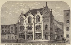 De nieuwe winkels van de Gloucester Co-Operative and Industrial Society, Barton Street, Gloucester door English School