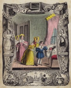 Het Goedaardige Meisje (gekleurde gravure)
