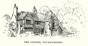 The Grange, Wickhamford (litho)