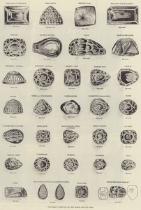 De Grote Diamanten van de Wereld (gravure) door English School