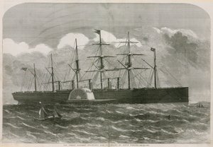Het stoomschip Great Eastern door English School