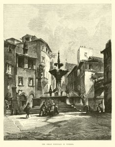 De Grote Fontein in Viterbo