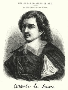 De Grote Meester van de Kunst, Eustace Le Sueur (gravure) door English School