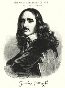 De Grote Meesters van de Kunst, Paul Potter (gravure) door English School