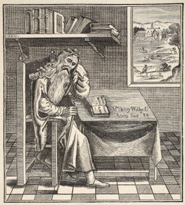 De Grub Street Kluizenaar, uit een afbeelding gepubliceerd door Richardson, 1794 door English School