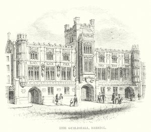 De Guildhall, Bristol (gravure)