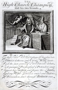 De Hoge Kerk Kampioen en zijn twee seconden, 1709 door English School
