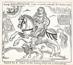 De geschiedenis van de blinde bedelaar van Bednal Green, illustratie uit Chap-books van de achttiende eeuw door John Ashton, uitgegeven 1882 door English School
