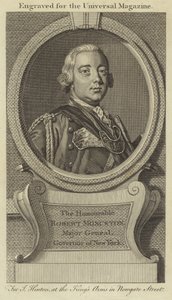 De Eerwaarde Robert Monckton, Generaal-majoor, Gouverneur van New York
