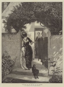 "Het uur maar niet de man," in de Tentoonstelling van de New British Institution door English School