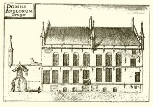 Het huis in Brugge bewoond door Caxton door English School