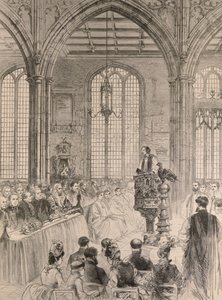 Het Lagerhuis Bijgewoond in Staat de Jubileumdienst in St. Margarets Kerk, Westminster, uit The Illustrated London News, 28 mei 1887