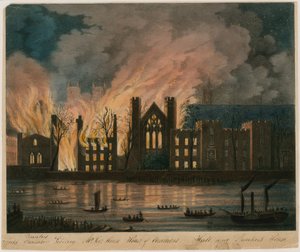 De Huizen van Lords en Commons in brand, 16 oktober 1834