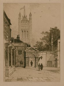 De Inigo Jones Poort en Victoria Toren bij Westminster School door English School