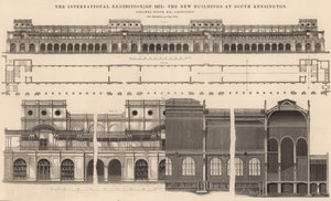 De Internationale Tentoonstelling van 1871 - de nieuwe gebouwen in South Kensington door English School
