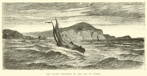 Het eiland Palmaria, in de Baai van Spezia