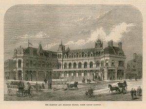 Het Islington en Highbury Station, North London Railway door English School