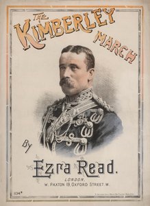 The Kimberley March, bladmuziekomslag met een portret van generaal John French