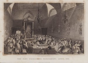 De koning die het parlement schorst, april 1831 door English School