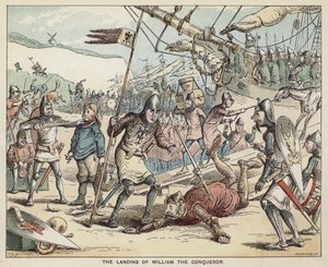 De landing van Willem de Veroveraar door English School