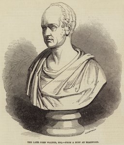 De Laatste John Walter, Esquire, van een Buste in Bearwood (gravure) door English School