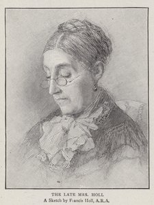 De Wijlen Mevrouw Holl (gravure) door English School