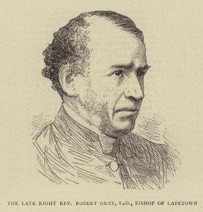 De overleden rechter eerwaarde Robert Gray, DD, bisschop van Kaapstad (gravure)