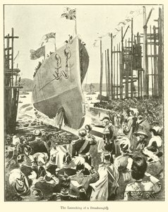 De tewaterlating van een Dreadnought