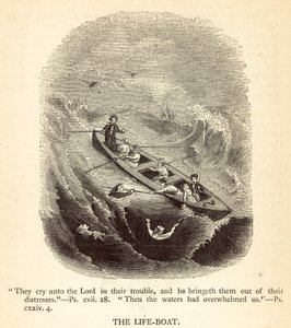 De reddingsboot (gravure) door English School