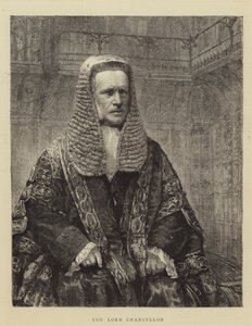 De Lord Chancellor (gravure) door English School