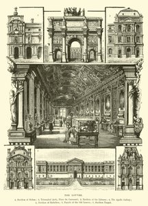 Het Louvre door English School
