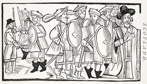 De Ruzie van de Geliefden, illustratie uit Chap-books van de Achttiende Eeuw door John Ashton, uitgegeven 1882 door English School