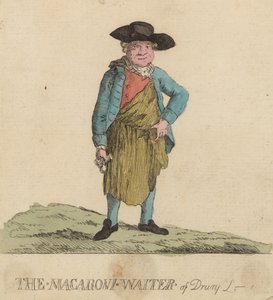 De Macaroni Ober van Drury Lane, Londen