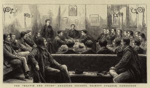 De "Ekster en Stomp" Debatvereniging, Trinity College, Cambridge door English School