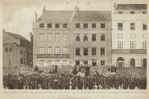 De Manier waarop de Koningin dagelijks van Lady Franciss Huis vertrok door English School