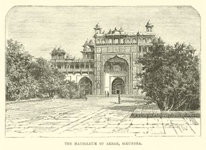 Het Mausoleum van Akbar, Sikundra door English School