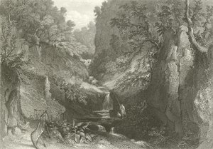 De Middelste Waterval van Moness